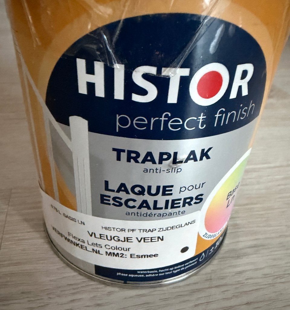 Blik traplak, Ophalen, Wit, Nieuw, Lak