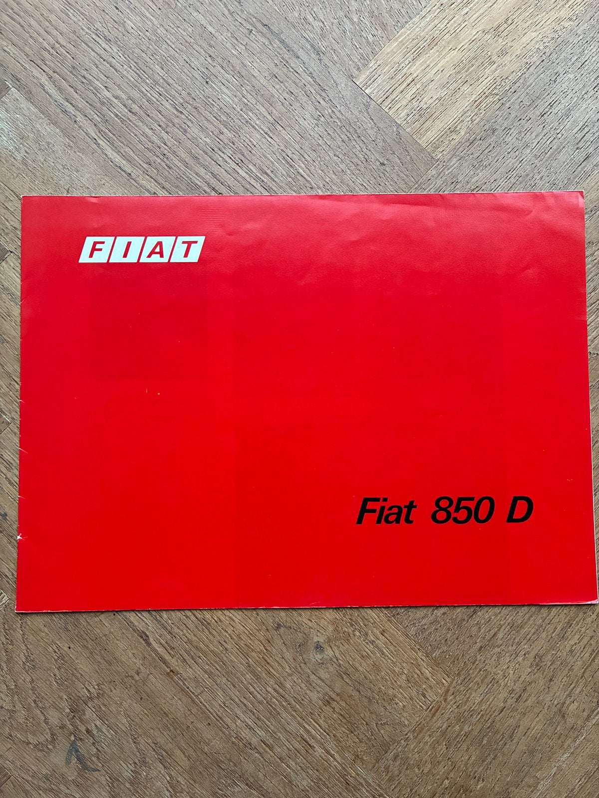 Fiat 850 D brochure 1973, Verzenden, Zo goed als nieuw, Overige merken