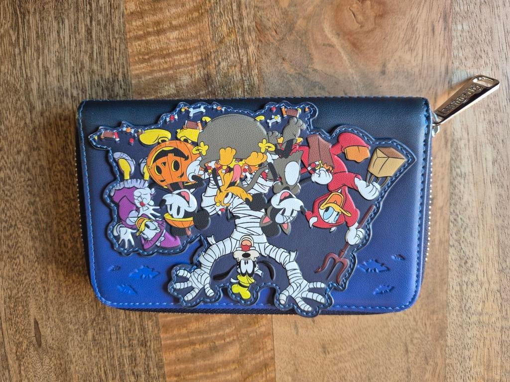 Loungefly portemonnee Halloween Mickey, Ophalen of Verzenden, Nieuw, Blauw