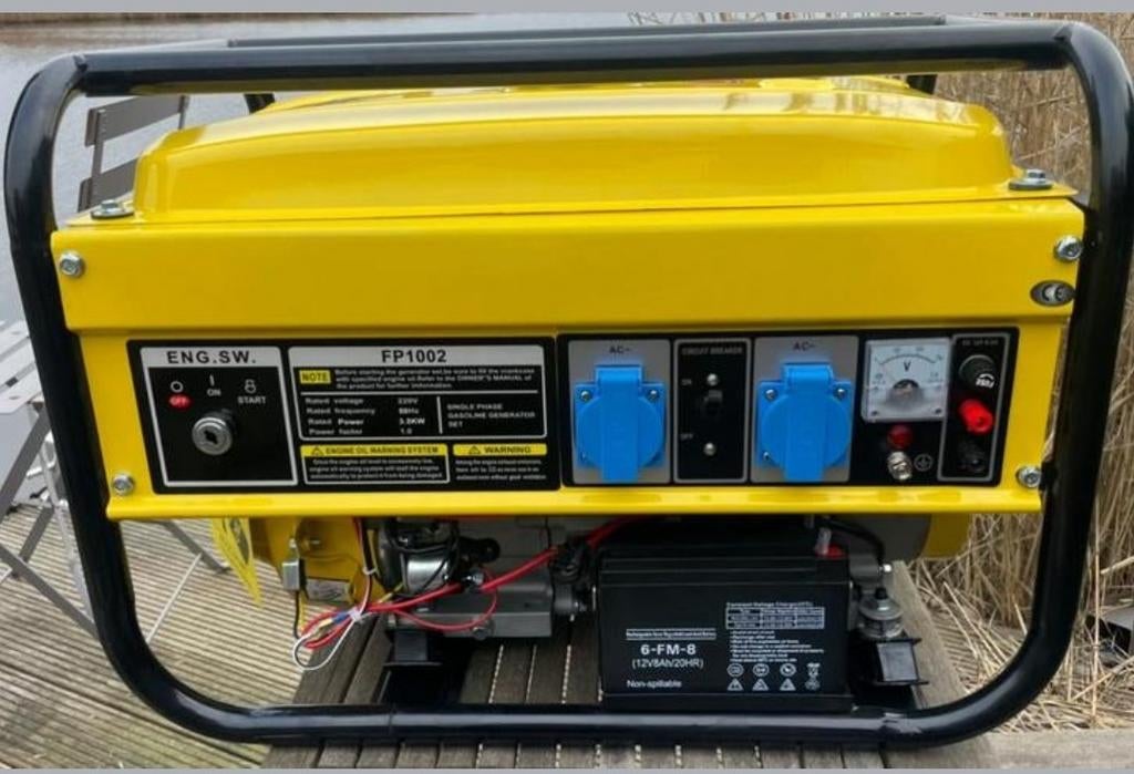 F-Power 3500watt  electrische start generator benzine, Ophalen of Verzenden, Nieuw