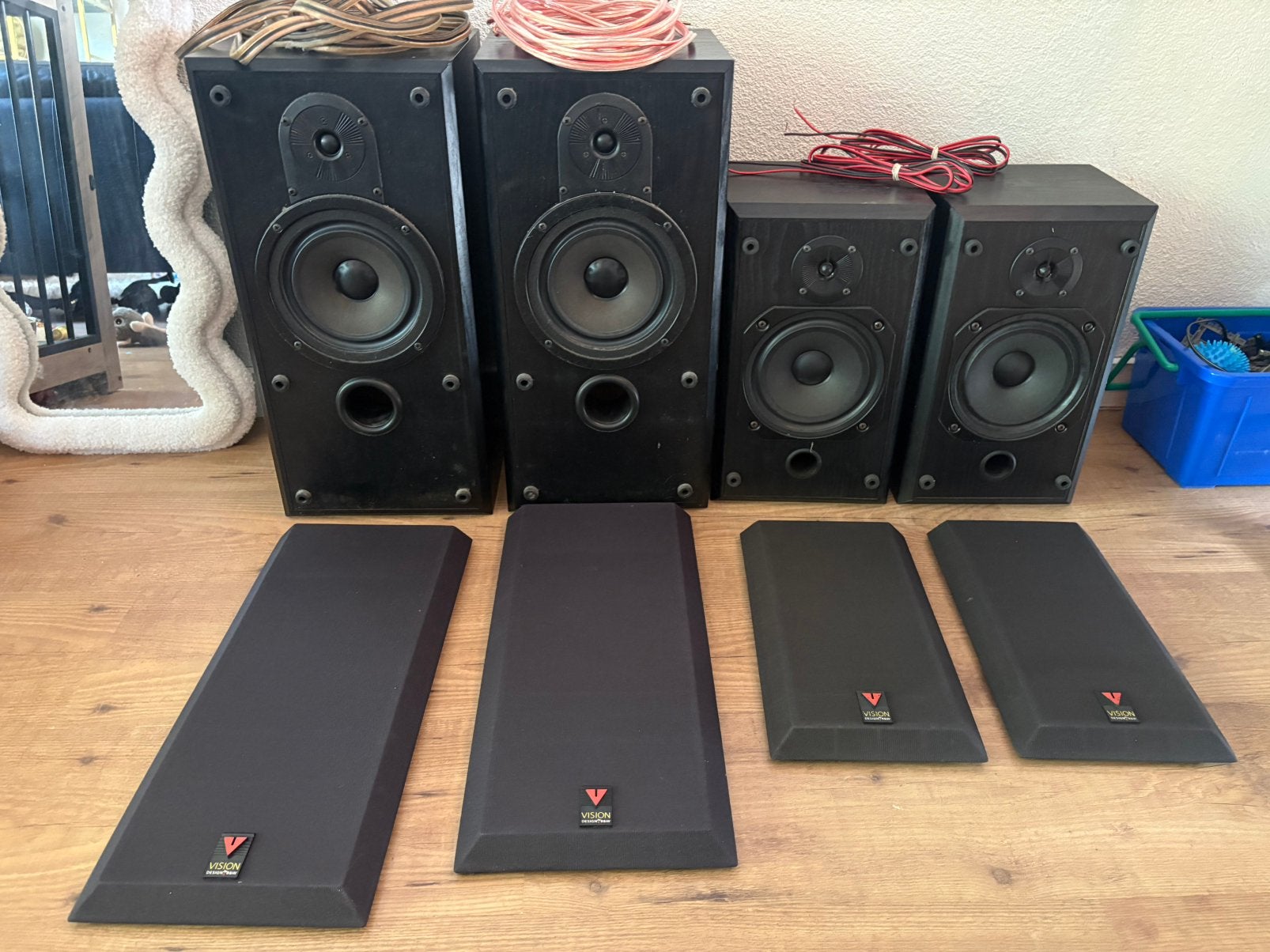 B&W Vision DS1 en DS2 boekenplank luidsprekers, izgs., Audio, Tv en Foto, Ophalen, Zo goed als nieuw, Bowers & Wilkins (B&W)