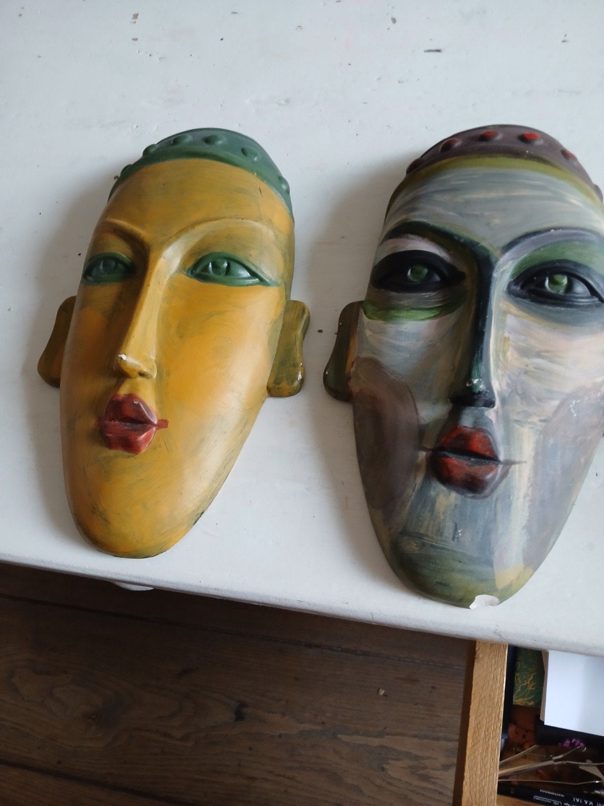 prachtige   maskers wanddecoratie, Ophalen of Verzenden, Zo goed als nieuw
