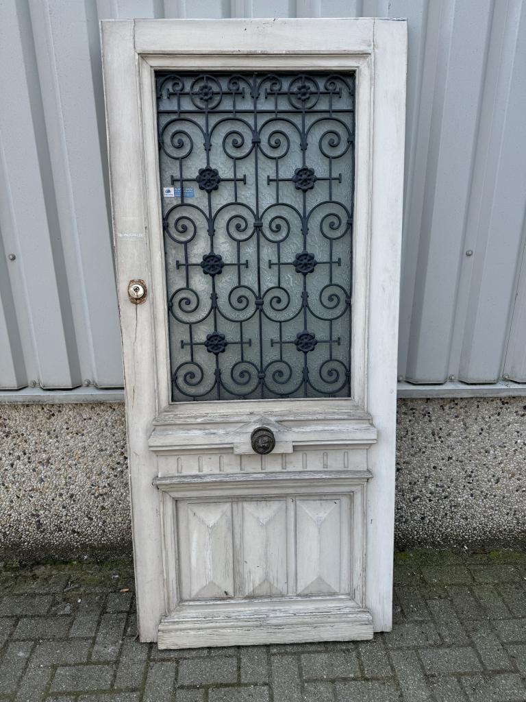 Antieke eiken voordeur 92,5 x 207, Doe-het-zelf en Verbouw, Deuren en Horren, Jurgen.hoogenboezem@gmail.com, 80 tot 100 cm, Buitendeur