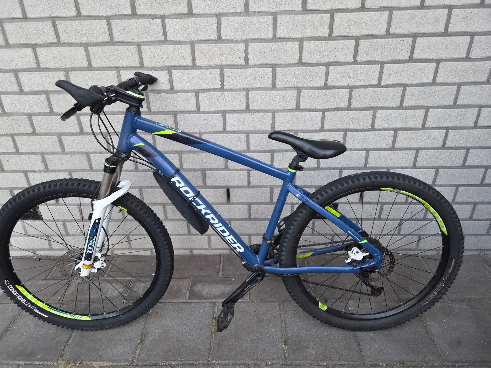 Rockrider ST100 Mountainbike - Blauw, Maat L, Minder dan 45 cm, Ophalen of Verzenden, Gebruikt, Overige merken