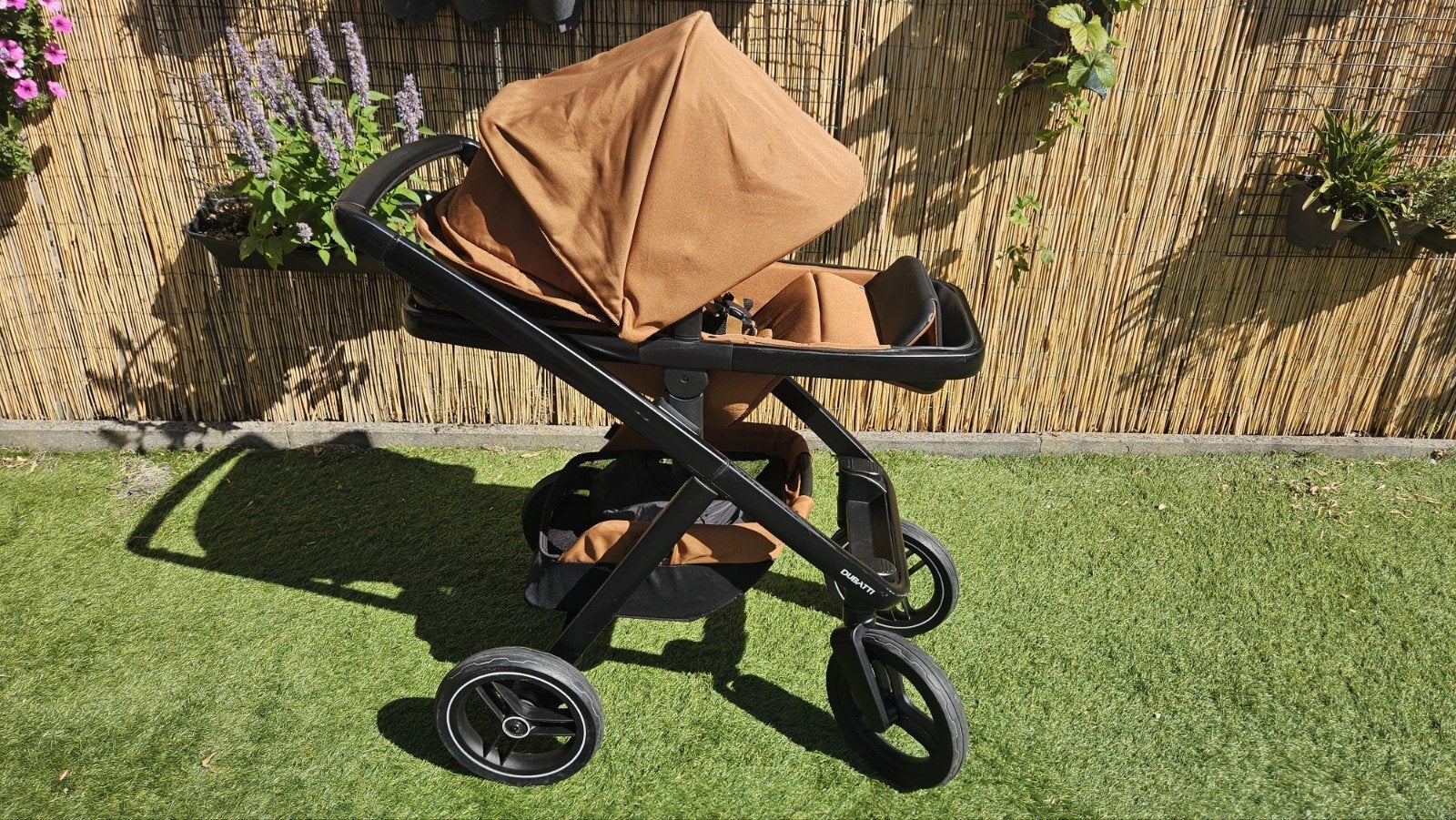 Dubatti Two complete kinderwagen – Terracotta/Roestbruin, Ophalen, Gebruikt, Overige merken, Met reiswieg