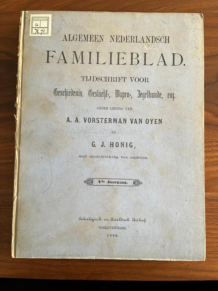Algemeen Nederlandsch Familieblad - 1888, Ophalen of Verzenden, 19e eeuw, Gelezen