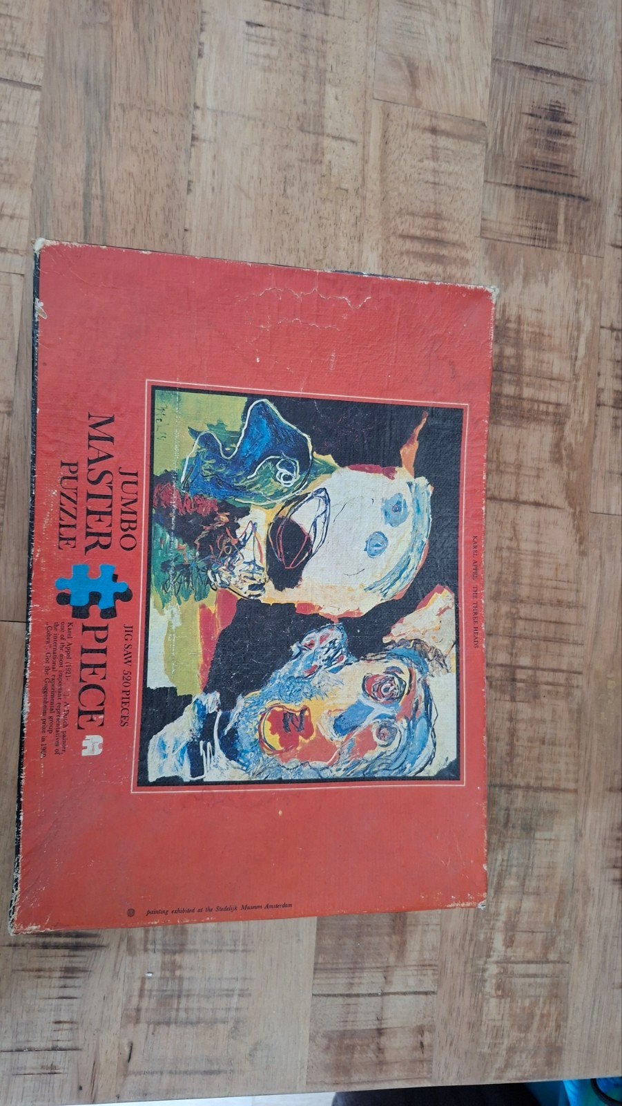 Jumbo Master Piece Karel Appel 'The Three Heads' Legpuzzel, Ophalen of Verzenden, 500 t/m 1500 stukjes, Gebruikt, Legpuzzel