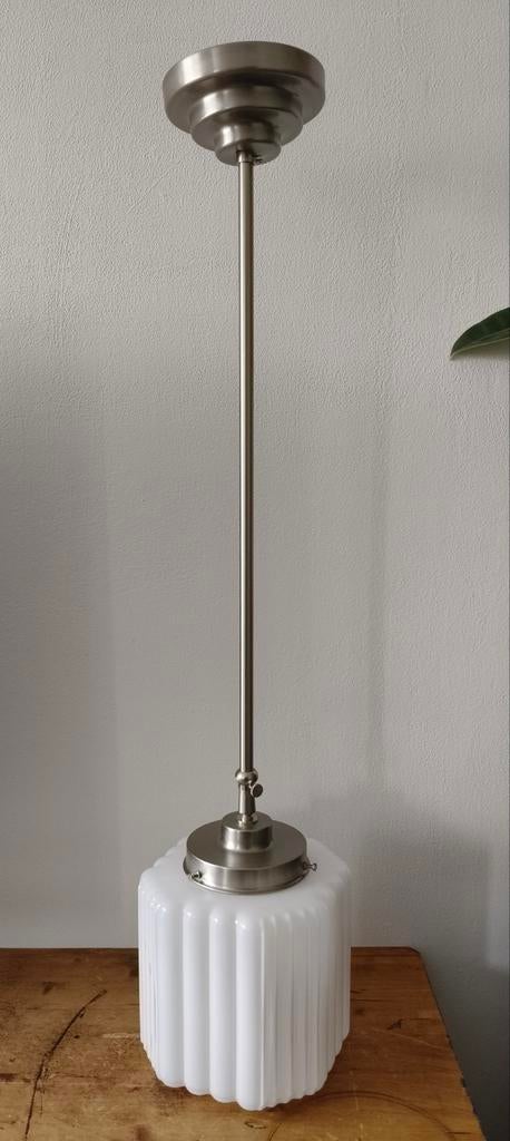 Art Deco "skyscraper" hanglamp Thalia, Ophalen
