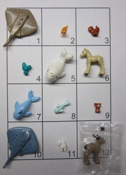 L1302 LEGO DIEREN ROG WALVIS DOLFIJN KAT KIP VEULEN EEKHOORN, Kinderen en Baby's, Speelgoed | Duplo en Lego, Dalwagen 45b, 6669 CB Dodewaard