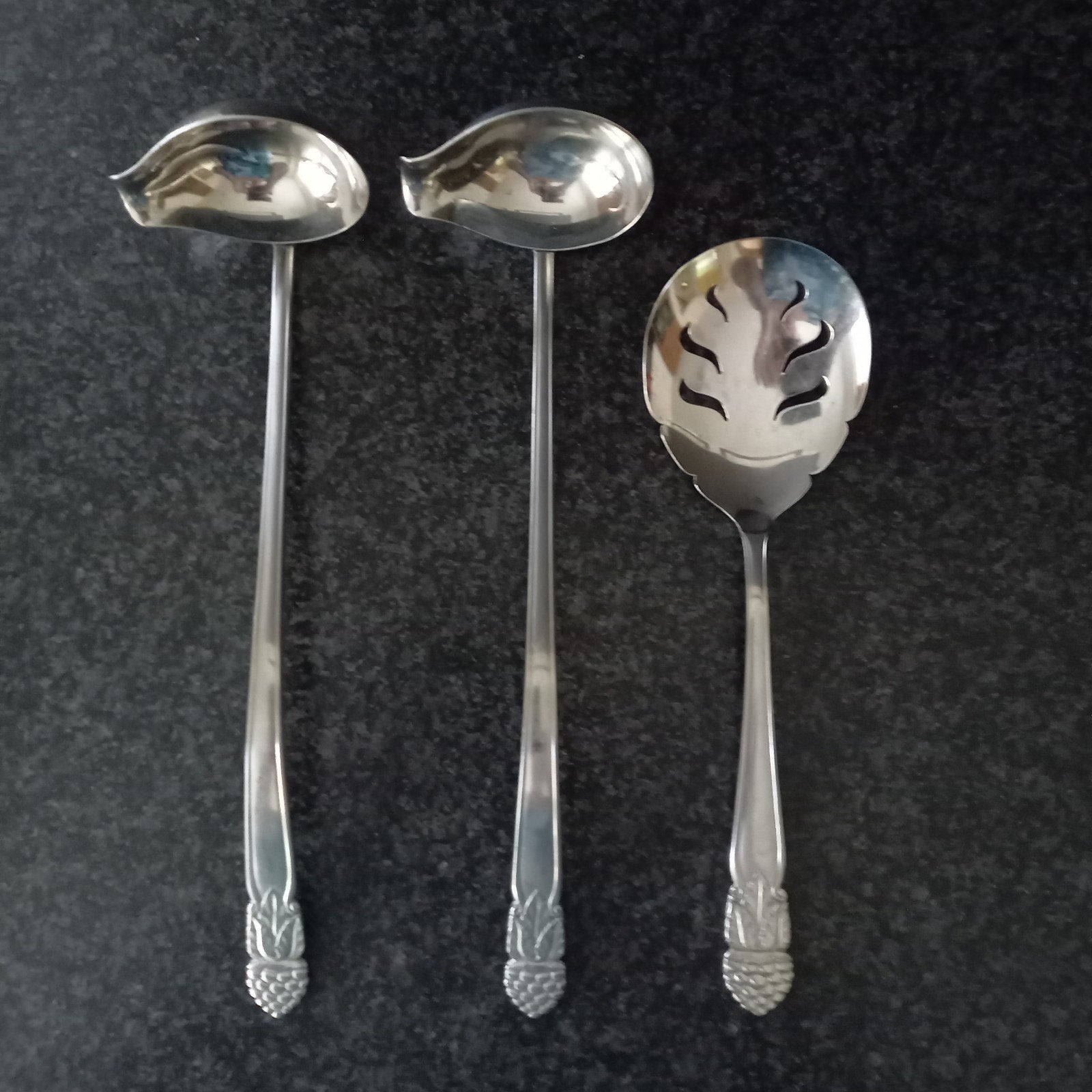 Bowllepels en Natfruitschep Gero Zilmeta 361 "Braam", Ophalen of Verzenden, Gebruikt, Rvs of Chroom