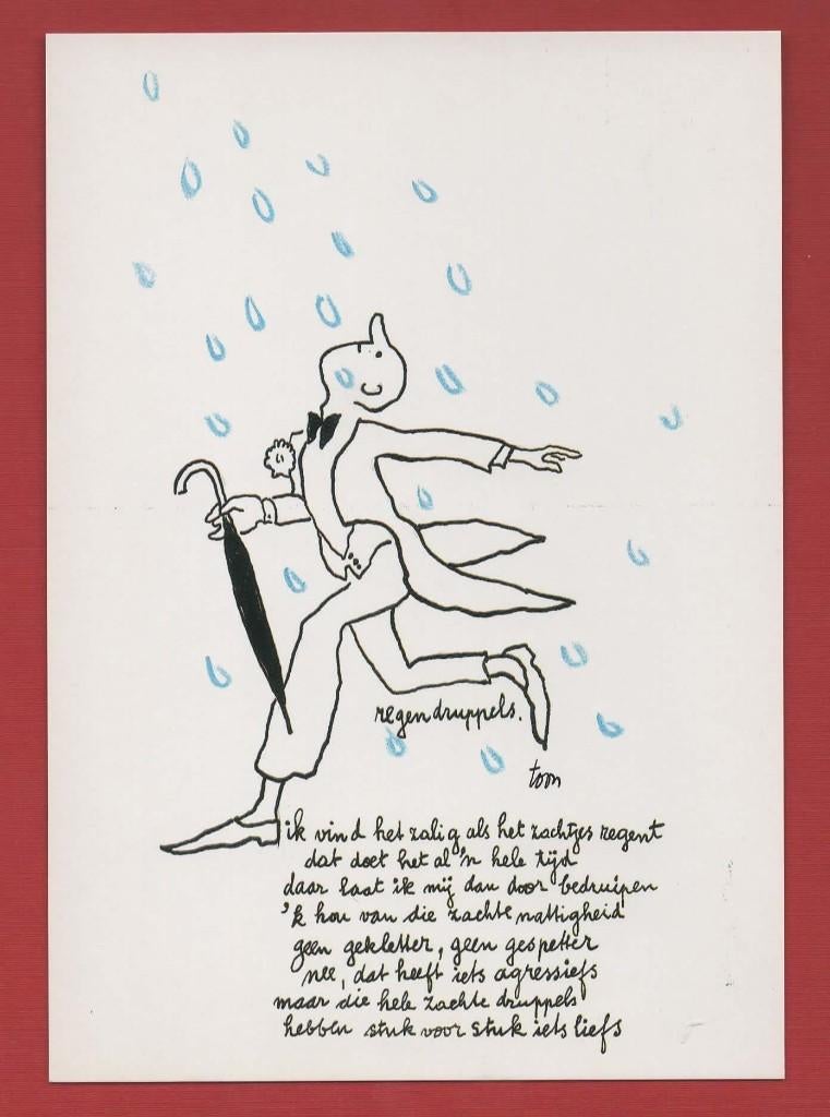 Kinderpostzegelkaarten - Toon Hermans (5.) - Ong, Verzamelen, Ophalen of Verzenden, 1980 tot heden, Ongelopen, Overige thema's