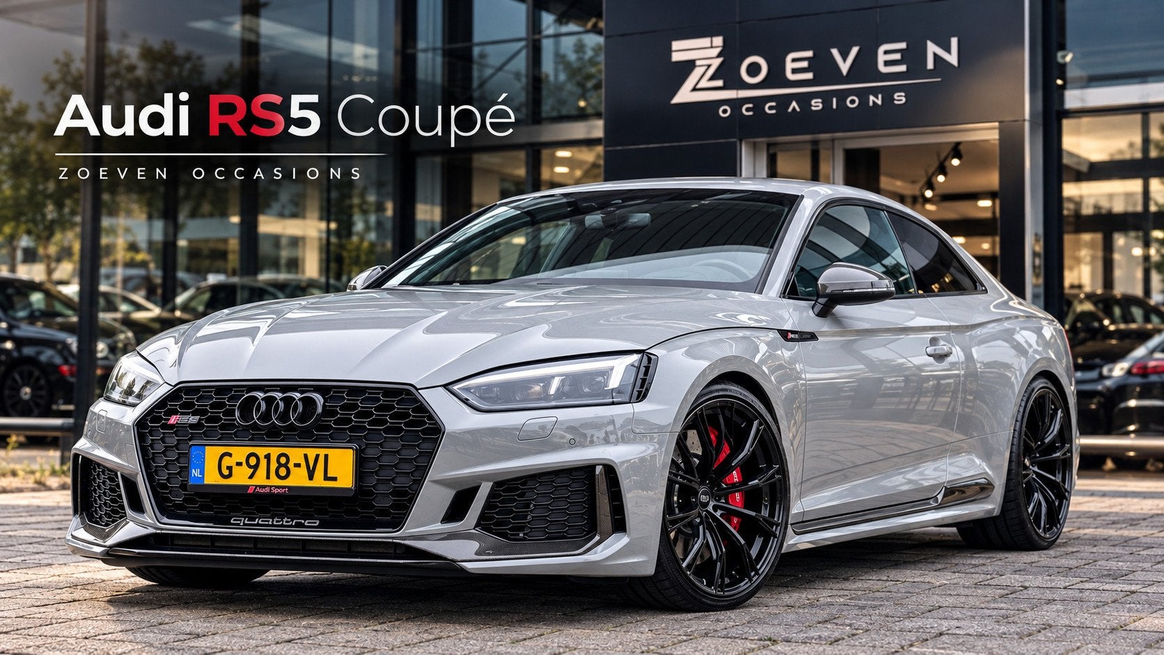 Audi A5 Coupé 2.9 TFSI RS 5 quattro Nardo Grey + 6 maanden, Auto's, Automaat, Dealer onderhouden, Gebruikt, 4 stoelen