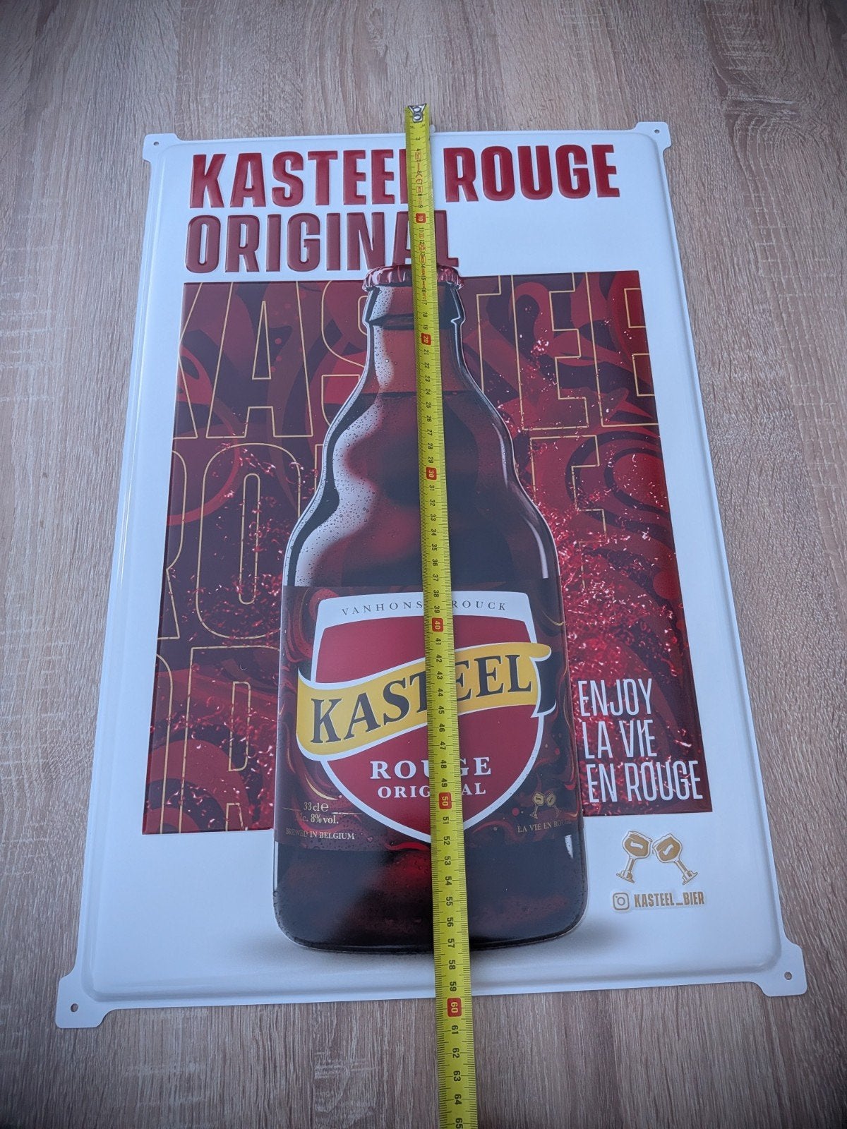 Kasteel Rouge Original Reclamebord - Nieuwstaat, Ophalen of Verzenden, Nieuw, Reclamebord