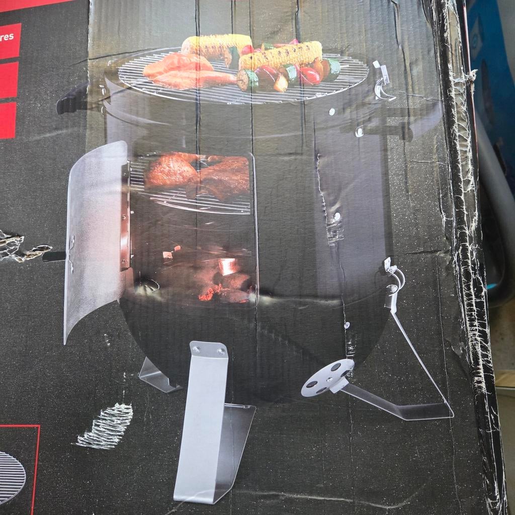 Barbecue Smoker Grill - Doos beschadigd, Tuin en Terras, Houtskoolbarbecues, Ophalen of Verzenden
