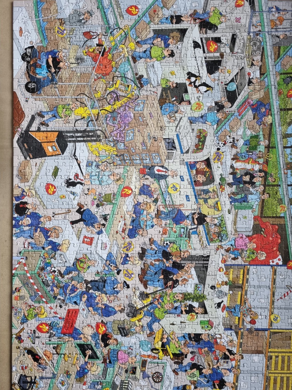 J v Haasteten De Nederlandse Spellenfabriek 1000stukjes, Ophalen, 500 t/m 1500 stukjes, Zo goed als nieuw, Legpuzzel