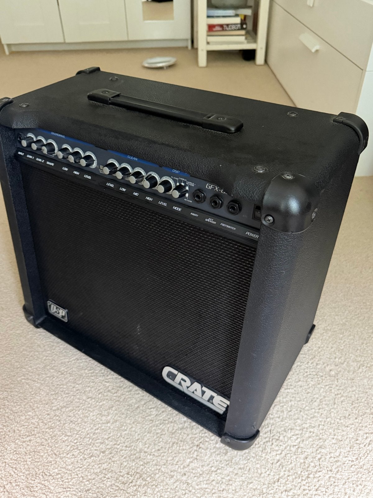 Crate DSP GFX-65 Gitaarversterker 65W, Ophalen, Zo goed als nieuw, Gitaar, 50 tot 100 watt