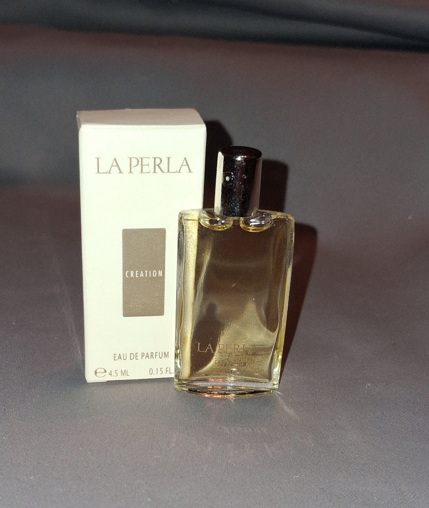 Parfum miniatuur - La perla + Doosje, Ophalen of Verzenden, Zo goed als nieuw, Miniatuur, Gevuld