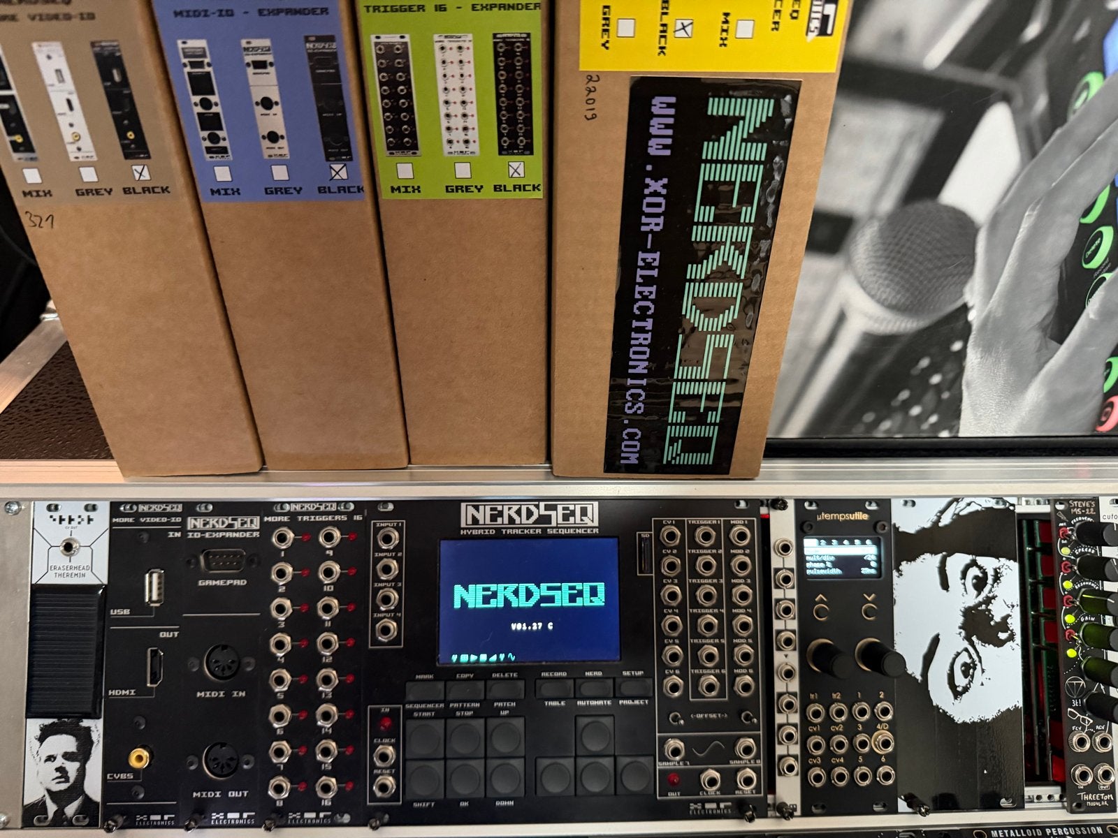 Nerdseq Eurorack Sequencer met uitbreidingen, Overige merken, Zo goed als nieuw, Met midi-aansluiting, Overige aantallen