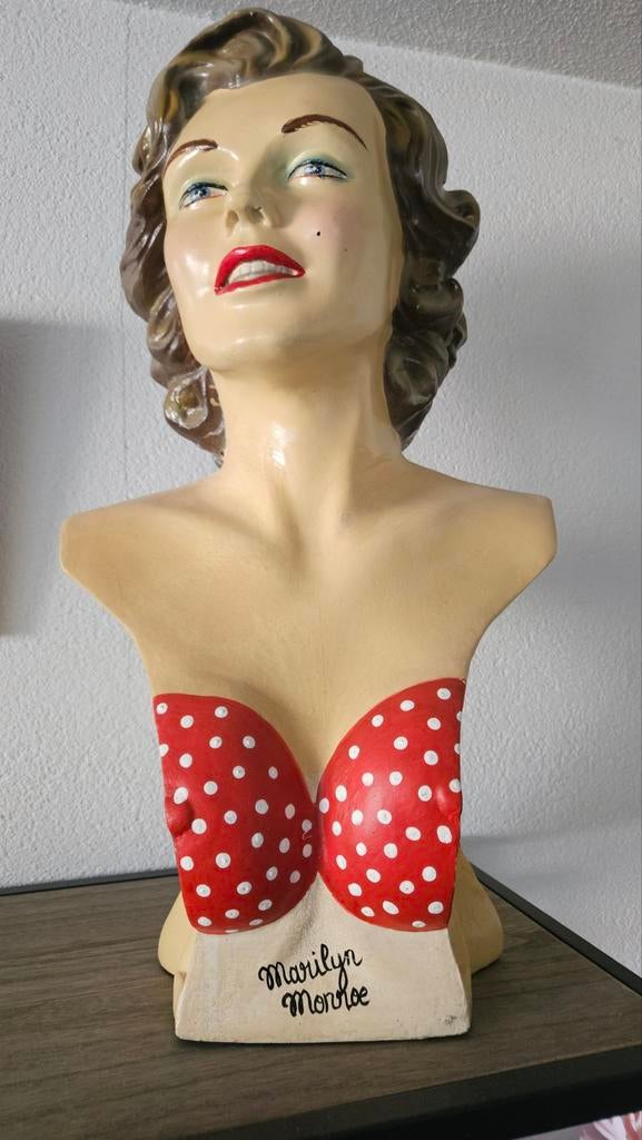 Marilyn Monroe beeld - 50 cm hoog, 30 cm breed, Verzamelen, Beelden en Beeldjes, Ophalen of Verzenden, Gebruikt, Mens