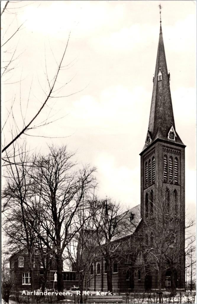 Aarlanderveen - 5 ansichtkaarten kerk molen ..., Verzenden, 1960 tot 1980, Gelopen, Zuid-Holland