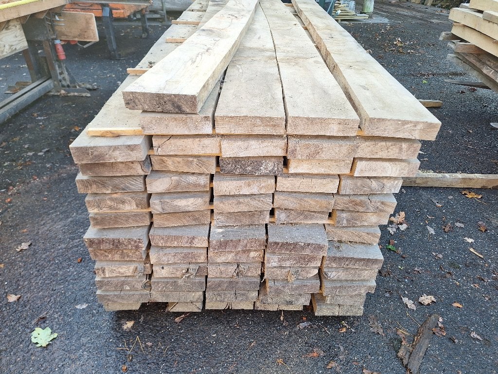 Spalted beuken balken 200x50 mm – 60 stuks winddroog, Ophalen, Nieuw, 250 cm of meer, Balken