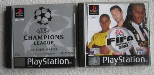 Fifa Football 2003 + UEFA Champions League 1998 /1999 - PS1, 1 speler, Ophalen of Verzenden, Zo goed als nieuw, Vanaf 3 jaar