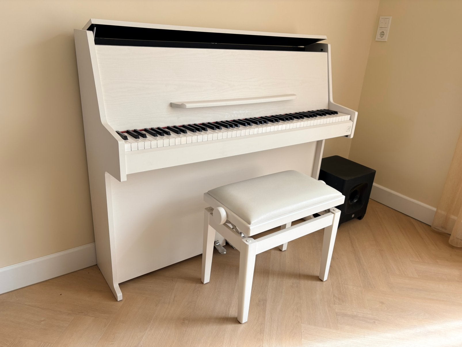 Oostendorp P1 Deluxe IV wit digitale piano, Muziek en Instrumenten, Ophalen, Wit, Digitaal, Zo goed als nieuw