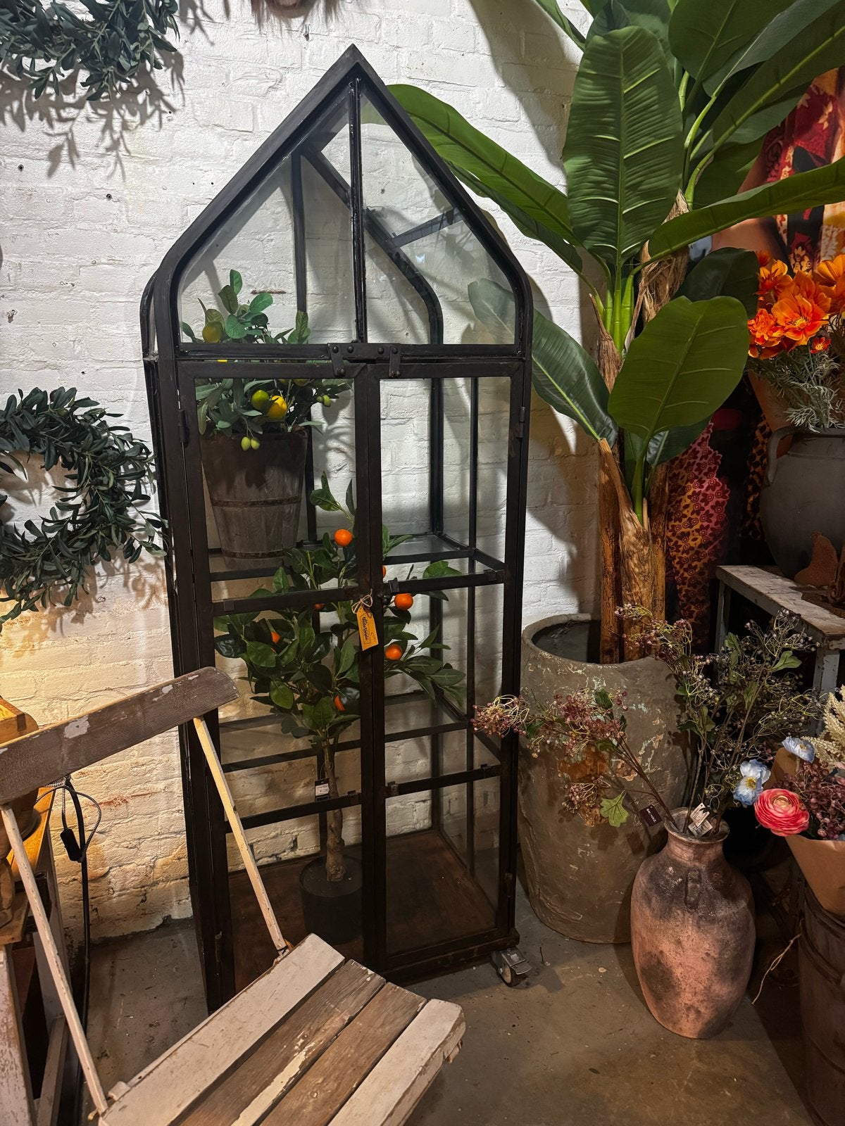 Tuinkas Kweekkas Greenhouse Jaren '30 Stijl, Tuin en Terras, Gebruikt, Kweekkas, Ophalen, Staal