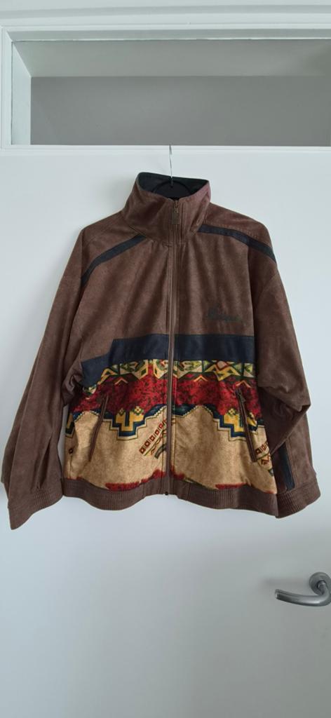 Vintage Australian Trainingsjack Maat 50 (M), Bruin, Maat 48/50 (M), Ophalen of Verzenden, Gedragen