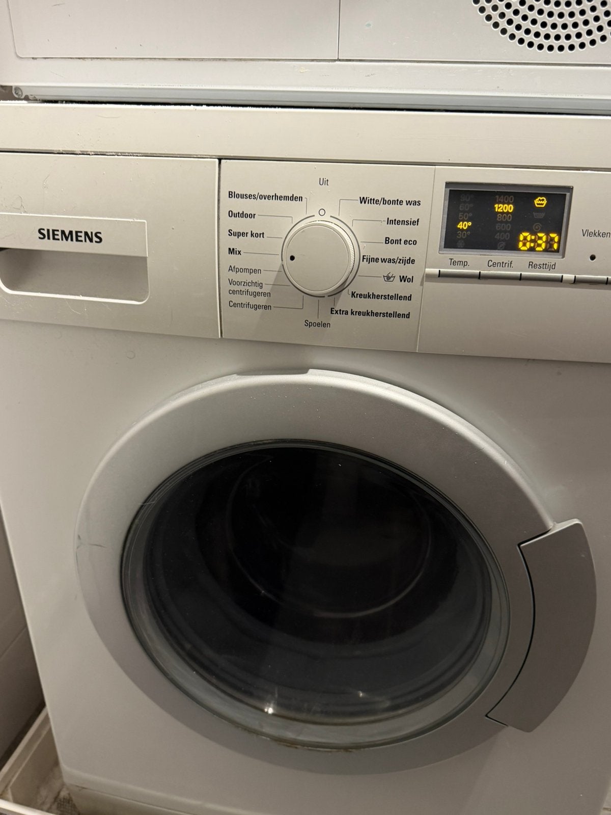 Wasmachine miele en droger bosch