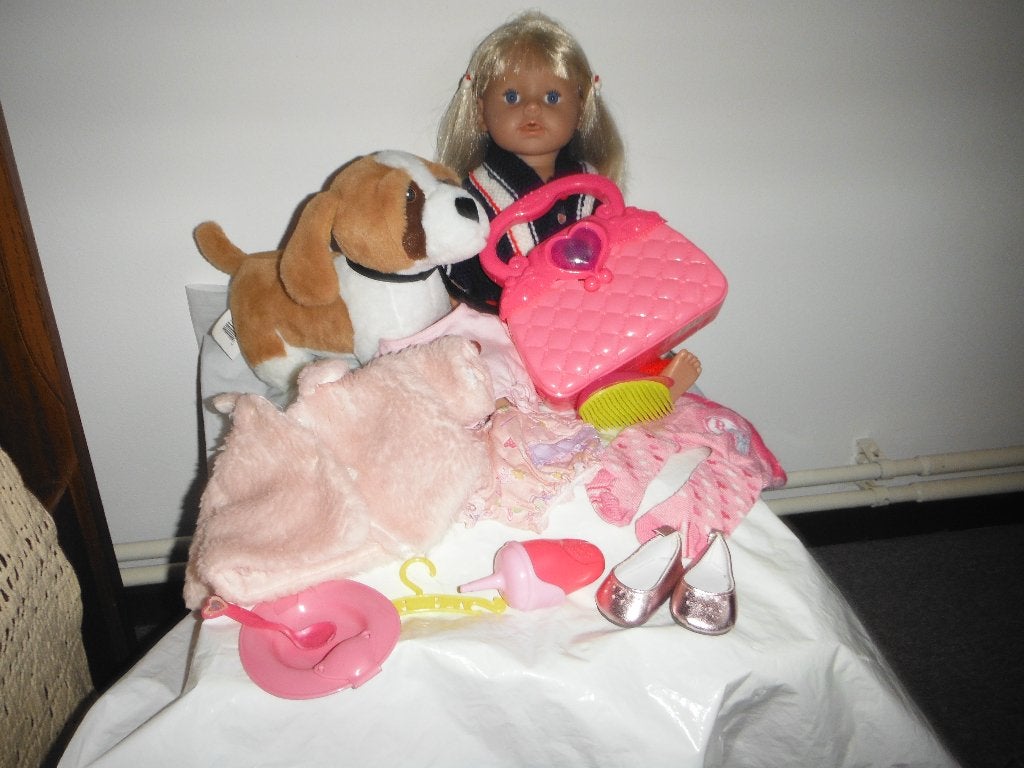 baby born grote zus met acc, Ophalen of Verzenden, Zo goed als nieuw, Babypop