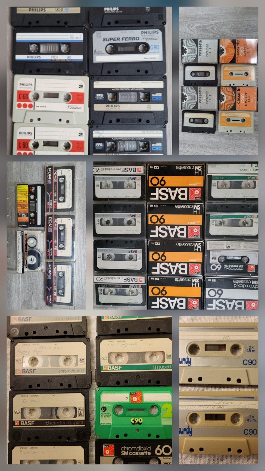 34 cassettebandjes: Philips,  BASF, PDM, Sony, HEMA, Soundy, Cd's en Dvd's, Cassettebandjes, Ophalen of Verzenden, Zo goed als nieuw