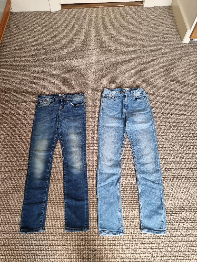 TOMMY HILFIGER  SPIJKER BROEK  152, Kinderen en Baby's, Kinderkleding | Maat 152, Broek, Meisje, Ophalen of Verzenden, Tommy Hilfiger