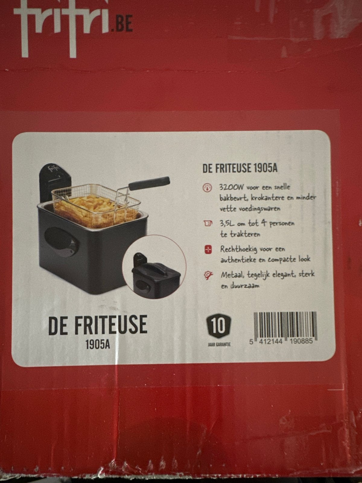 Fritel FRITEUSE 1905A - Zo goed als nieuw, ., 3 tot 4 liter, Ophalen of Verzenden, Zo goed als nieuw