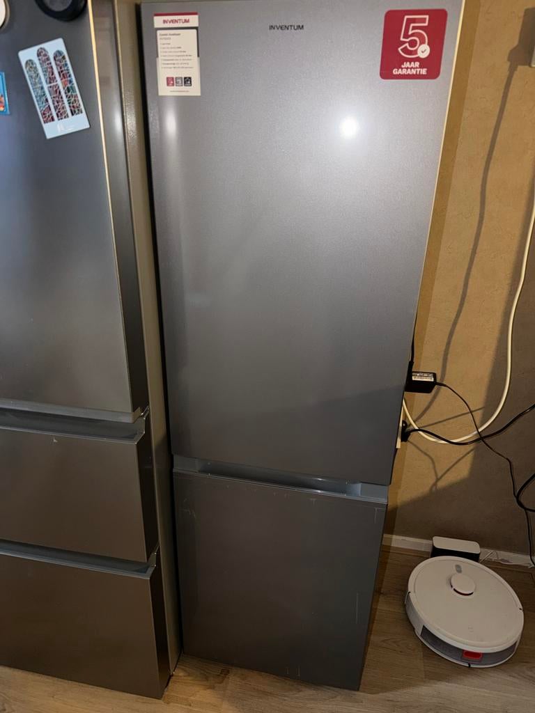 Inventum combi koelkast Kv1500s - Zo goed als nieuw, Witgoed en Apparatuur, Koelkasten en IJskasten, 150 tot 200 liter, Met aparte vriezer