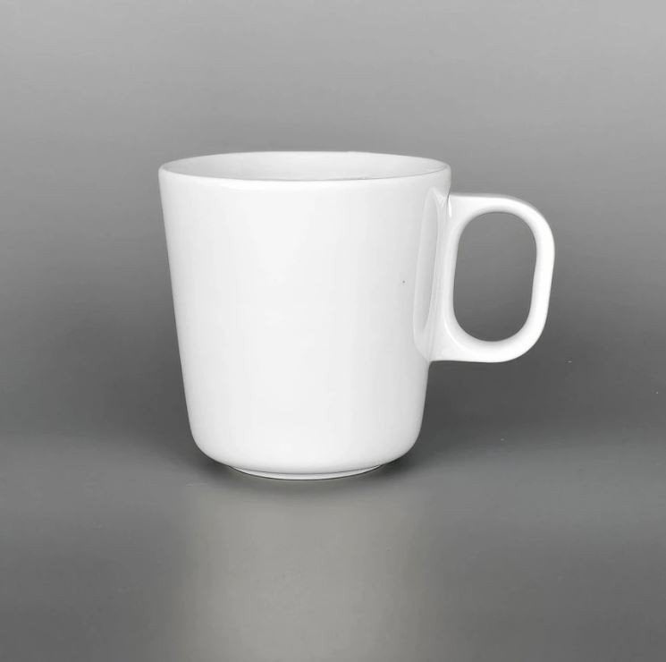 Nieuw | Mug – Mok - Kop – Tas conisch 35cl wit, Ophalen, Nieuw, Effen, Kop(pen) en/of Schotel(s)