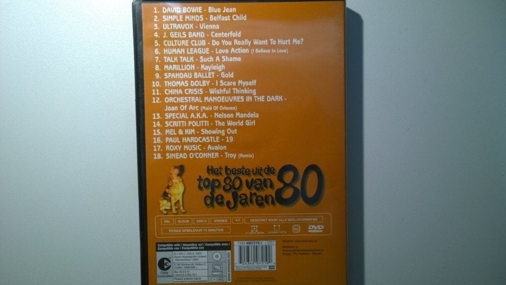 Het Beste Uit De Top 80 Van De Jaren 80 (DVD), Alle leeftijden, Ophalen of Verzenden, Zo goed als nieuw, Muziekvideo's
