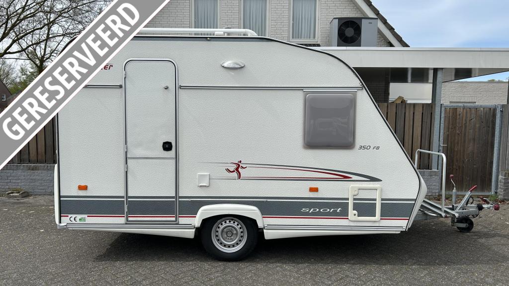 Beyerland Sprinter Sport 350 FB Luifel/Voortent/Fransbed, Caravans en Kamperen, Tot en met 2, Bedrijf, Treinzit, Overige typen