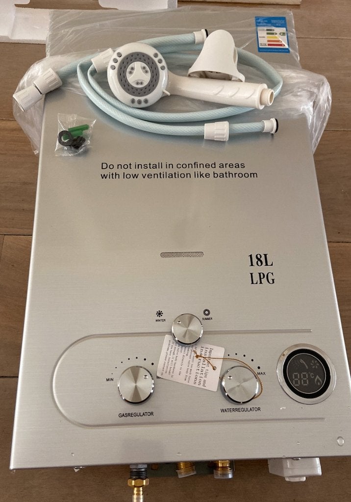 18L Propaan Boiler / LPG Geiser | Overal Warm Water -NIEUW-, Ophalen of Verzenden, Minder dan 3 jaar oud, Minder dan 20 liter