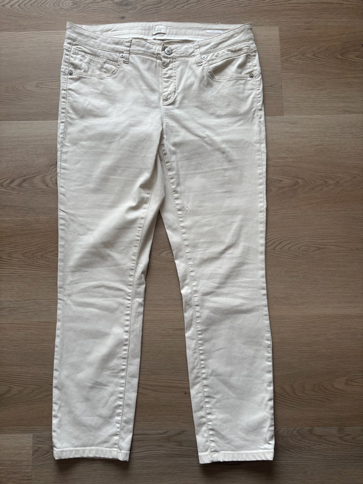 Cambio Modern Rise Broek - Maat 44 (L), Beige, Maat 42/44 (L), Ophalen of Verzenden, Zo goed als nieuw