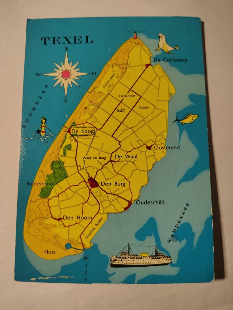 Texel, Ophalen of Verzenden, 1940 tot 1960, Waddeneilanden
