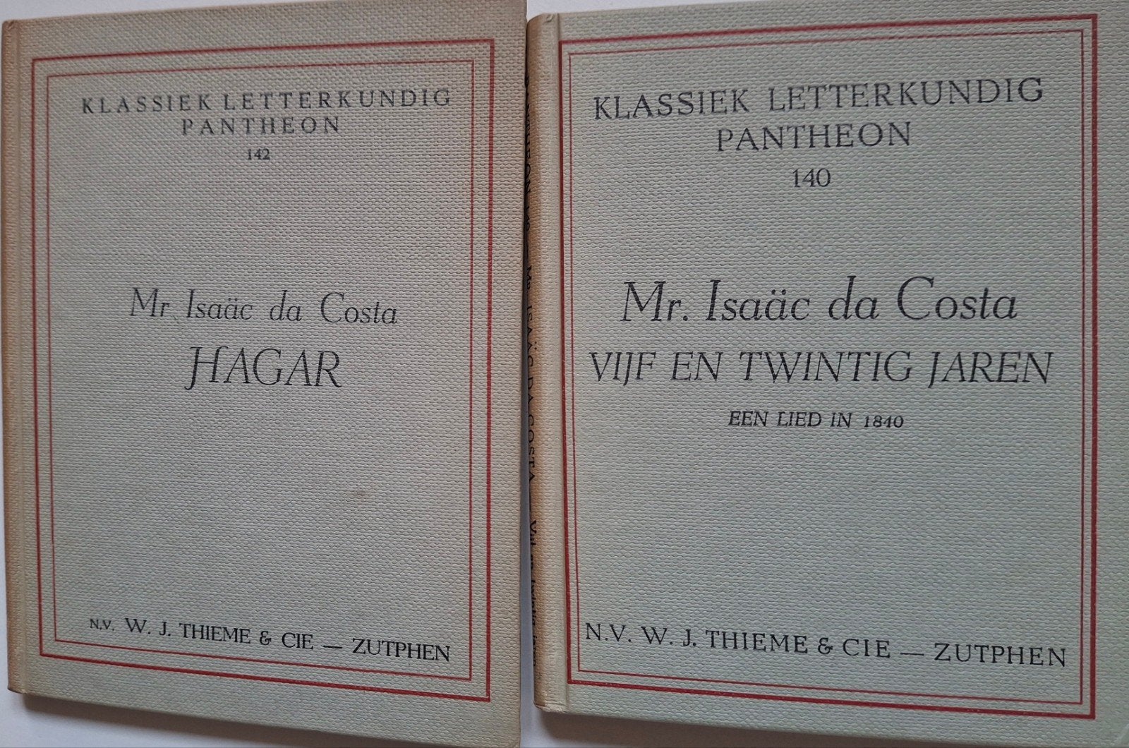 Isaäc da Costa - Hagar & Vijf en Twintig Jaren, Boeken, Ophalen of Verzenden, Gelezen, Mr. Isaäc da Costa, Nederland