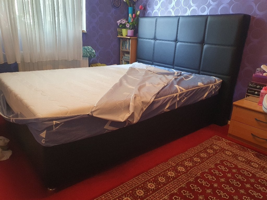 2X persoons bed, Huis en Inrichting, Slaapkamer | Bedden, Ophalen, Overige materialen, Zwart, Tweepersoons