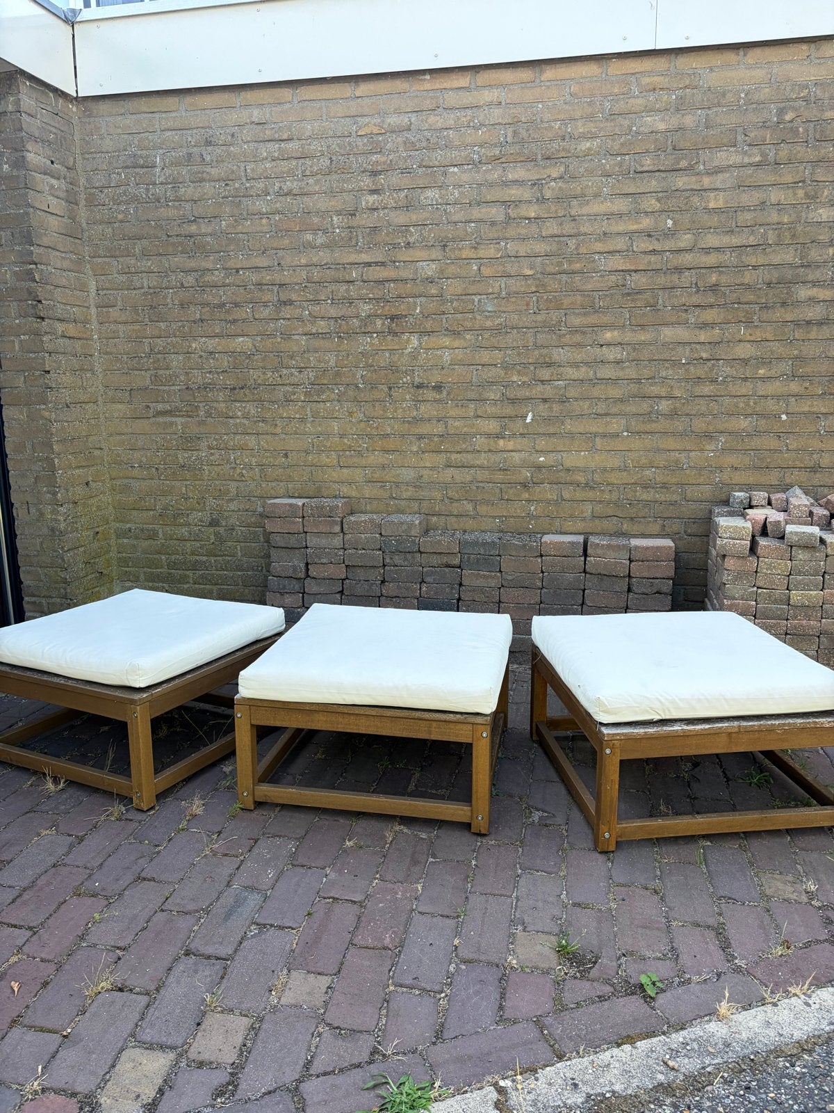 3 IKEA NÄMMARÖ stoeldelen met kussens (modulaire bank), Ophalen, Gebruikt, Minder dan 75 cm, 150 tot 200 cm
