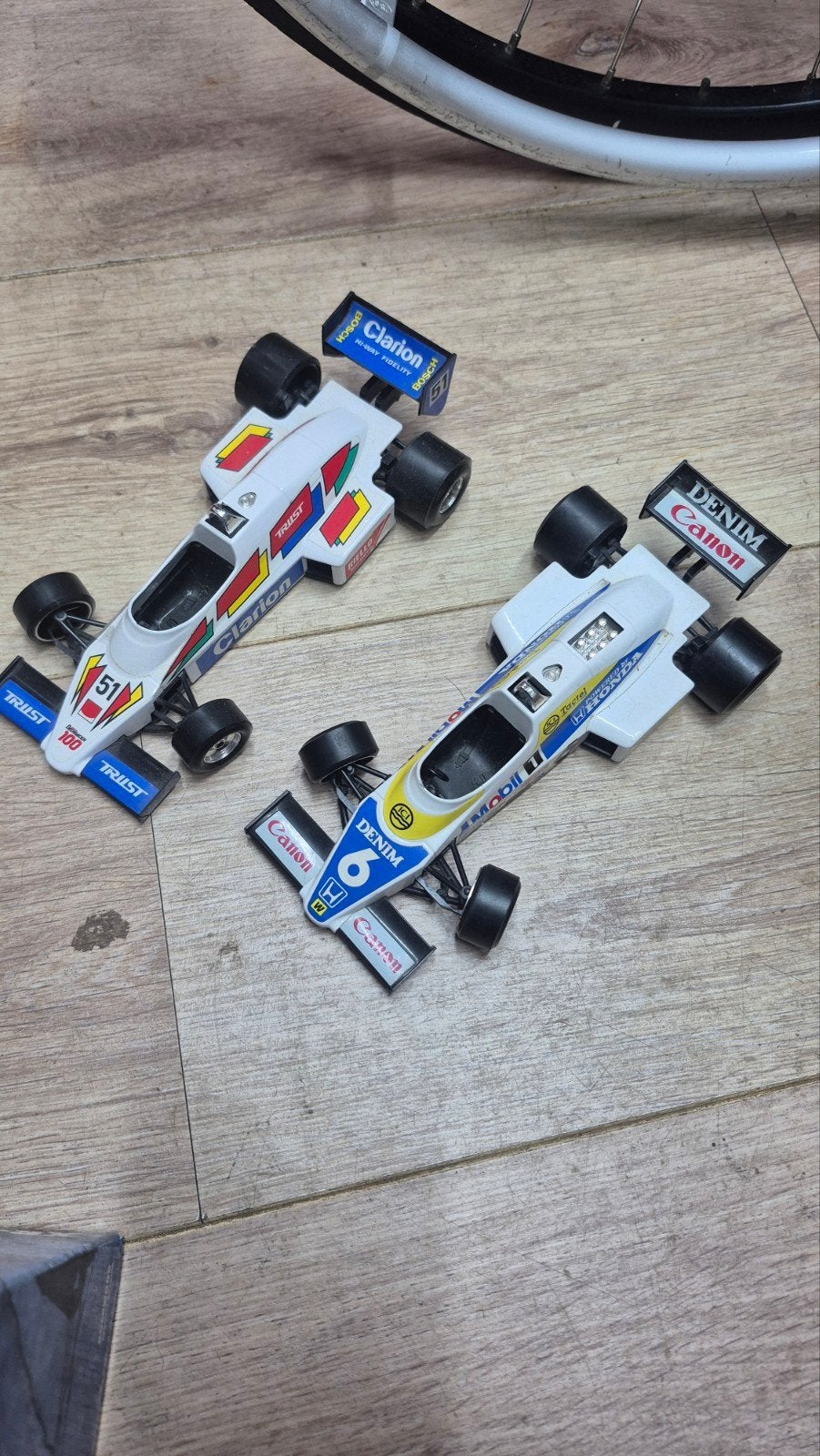 2 vintage F1 raceauto's - Made in Italy, Ophalen of Verzenden, Gebruikt
