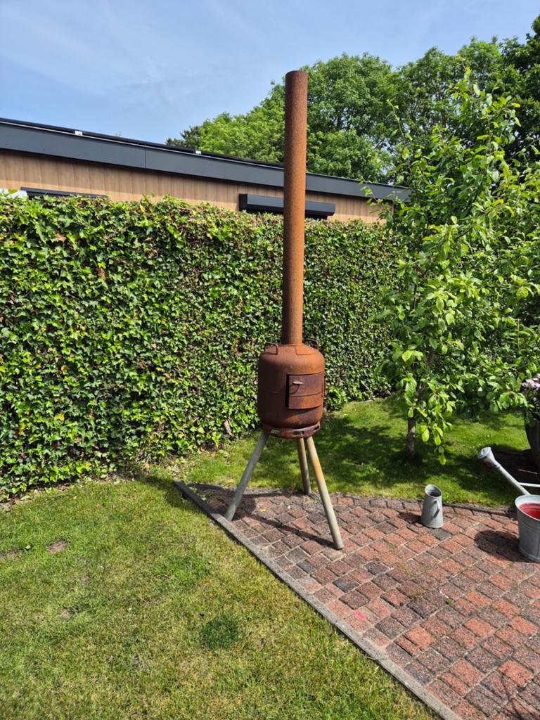 Tuinkachel ,gasfles, Tuin en Terras, Ophalen, Gebruikt