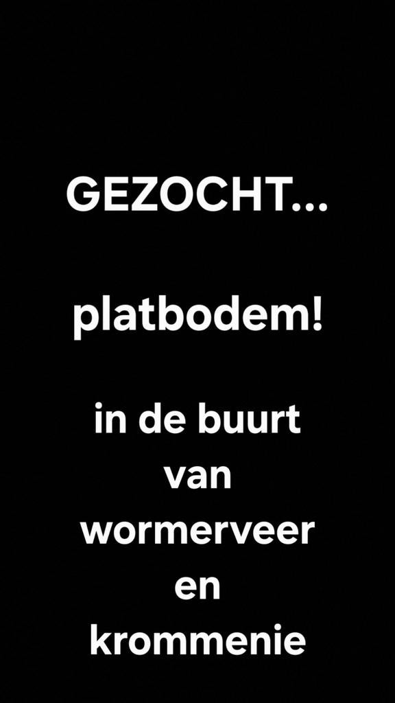GEZOCHT: Platbodem in de buurt van Wormerveer/Krommenie, Ophalen of Verzenden, Gebruikt