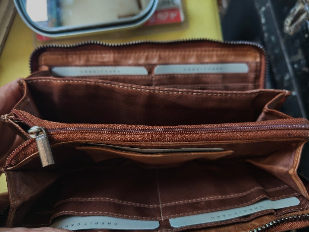 Bag2bag clutch portemonnaie, Overige merken, Bruin, Ophalen of Verzenden, Zo goed als nieuw