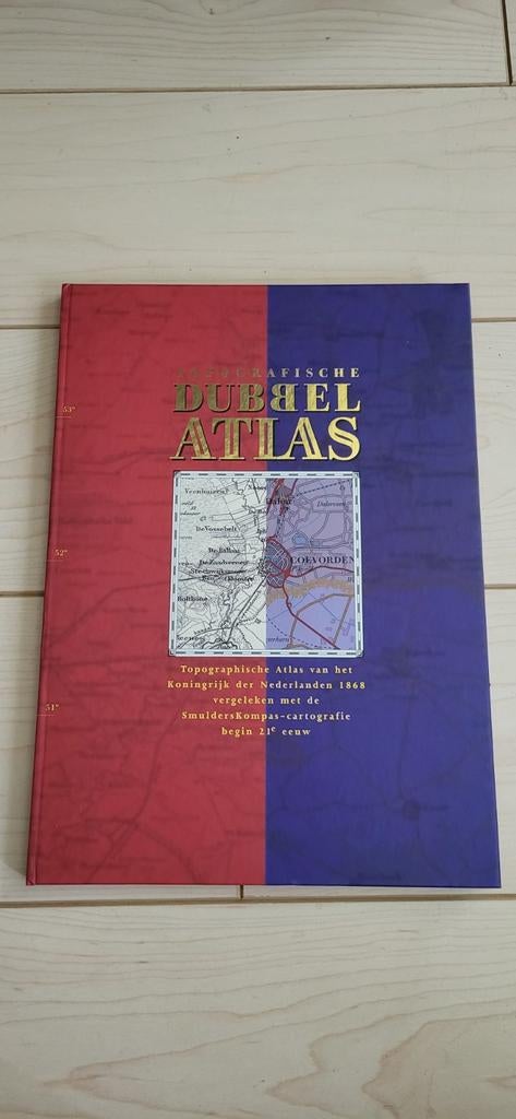 Topografische Atlas Nederland vergelijk 1868 met 21e eeuw, Overige atlassen, Ophalen of Verzenden, Zo goed als nieuw, J.F.G. Eberhardt