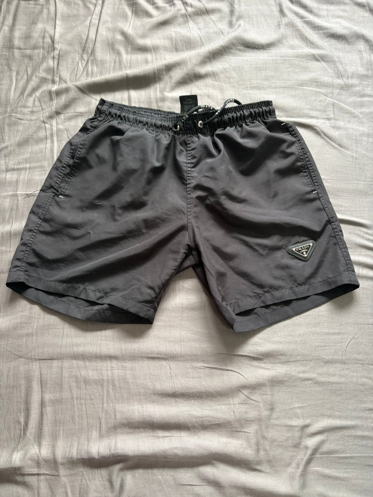 Zwarte zwembroek prada, Verzenden, Maat 48/50 (M), Zwart, Zwemshort